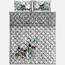 Load image into Gallery viewer, Personalized Ohana Quilt Set Custom Names Gift for Couples