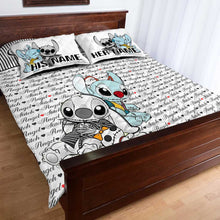 Load image into Gallery viewer, Personalized Ohana Quilt Set Custom Names Gift for Couples