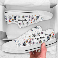 Load image into Gallery viewer, Personalized Halloween Low Top Shoes Custom Name Gift