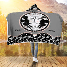 Load image into Gallery viewer, Personalized Mouse Hooded Blanket Custom Name Gift for Couples