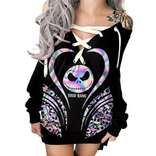 Load image into Gallery viewer, Personalized Halloween Off Shoulder Dress Custom Name Gift