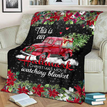 Load image into Gallery viewer, Personalized Christmas Movie Watching Blanket Custom Name Gift