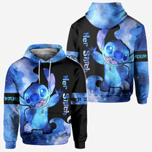 Load image into Gallery viewer, Personalized All Over T-shirt and Hoodie for Couples Gift