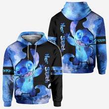 Load image into Gallery viewer, Personalized All Over T-shirt and Hoodie for Couples Gift