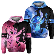 Load image into Gallery viewer, Personalized All Over T-shirt and Hoodie for Couples Gift
