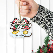 Load image into Gallery viewer, Personalized Wooden Christmas Mouse Pop Out Ornament Gift