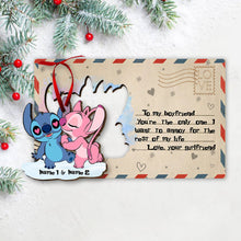 Load image into Gallery viewer, Personalized Ohana Wooden Pop-Out Ornament Custom Gift for Partner - Christmas Decoration