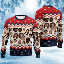 Load image into Gallery viewer, Personalized Christmas Sweater with Faux Wool Pattern for Gift