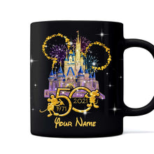 Load image into Gallery viewer, Personalized Ceramic Mouse Mug With Custom Name for 50th Anniversary