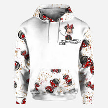 Load image into Gallery viewer, Personalized Mouse Ears Hoodie & T-Shirt Set for Couples - Unique Gift Idea