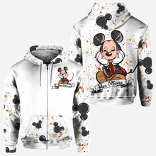 Load image into Gallery viewer, Personalized Mouse Ears Hoodie & T-Shirt Set for Couples - Unique Gift Idea