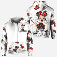 Load image into Gallery viewer, Personalized Mouse Ears Hoodie & T-Shirt Set for Couples - Unique Gift Idea