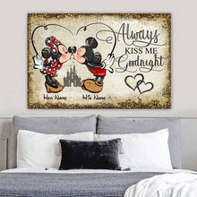 Load image into Gallery viewer, Personalized Mickey and Minnie Mouse Poster Custom Name Gift for Couples