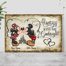 Load image into Gallery viewer, Personalized Mickey and Minnie Mouse Poster Custom Name Gift for Couples