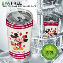 Load image into Gallery viewer, Personalized Couple Tumbler with Love Message Custom Names Gift for Wedding Anniversary