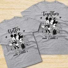 Load image into Gallery viewer, Personalized Couple Mouse T-shirt & Hoodie Gift for Anniversary