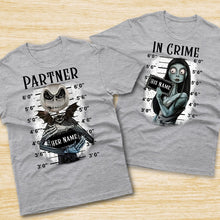 Load image into Gallery viewer, Personalized Partner In Crime T-shirt & Hoodie Gift for Couples