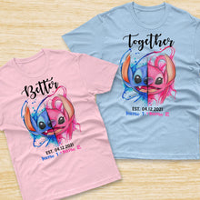 Load image into Gallery viewer, Personalized Couple Ohana T-shirts Hoodies Unique Gift Idea