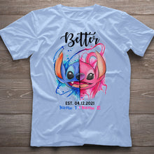 Load image into Gallery viewer, Personalized Couple Ohana T-shirts Hoodies Unique Gift Idea