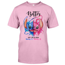 Load image into Gallery viewer, Personalized Couple Ohana T-shirts Hoodies Unique Gift Idea