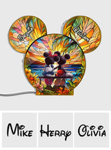 Load image into Gallery viewer, Personalized Mouse Shaped Light Box Custom Name Gift for Couples