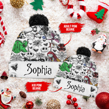 Load image into Gallery viewer, Personalized Nightmare Beanie Hat for Kids & Adults – Custom Name Gift for Christmas