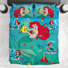 Load image into Gallery viewer, Personalized Mermaid Bedding Set for Grandma's Little Mermaids