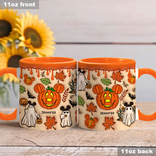 Load image into Gallery viewer, Personalized Halloween Accent Mug with Custom Name - Fun Pumpkin Design
