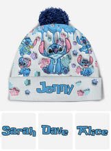 Load image into Gallery viewer, Personalized Ohana Beanie Hat Custom Name Gift for Family
