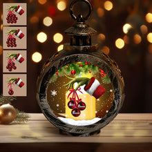 Load image into Gallery viewer, Personalized Christmas Family Lantern with Light Gift Idea