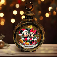 Load image into Gallery viewer, Personalized Round Lantern with Light for Christmas | Gift Idea