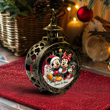Load image into Gallery viewer, Personalized Round Lantern with Light for Christmas | Gift Idea