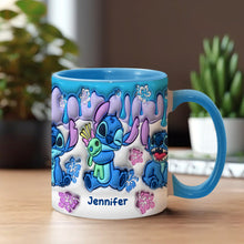 Load image into Gallery viewer, Personalized Ohana Accent Mug Custom Name Gift for Mom/Dad