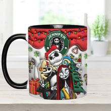 Load image into Gallery viewer, Personalized Nightmare Accent Mug Custom Name Gift for Halloween
