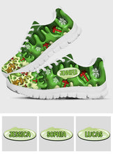 Load image into Gallery viewer, Personalized Christmas Sneakers Custom Name Gift Idea