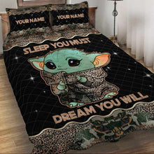 Load image into Gallery viewer, Personalized Sleep You Must Quilt Set Custom Name Gift