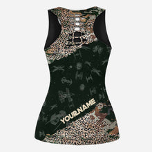 Load image into Gallery viewer, Personalized Hollow Tank Top & Leggings Set for Kids - Too Cute I Am