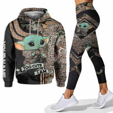 Load image into Gallery viewer, Personalized Hoodie and Leggings Set Cute Design Custom Name Gift for Mom