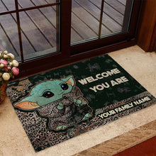 Load image into Gallery viewer, Personalized Welcome Doormat Custom Family Name Home Decor