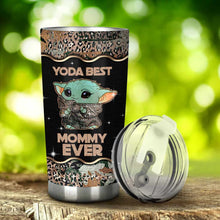 Load image into Gallery viewer, Personalized Yoda Mommy Ever Tumbler Custom Name Gift for Mom