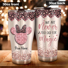 Load image into Gallery viewer, Personalized 20oz Magic Tumbler with Name Glitter Print Gift