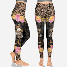 Load image into Gallery viewer, Personalized Leopard Print Hoodie & Leggings Set for Women