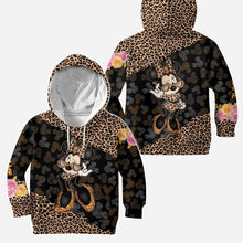 Load image into Gallery viewer, Personalized Leopard Print Hoodie & Leggings Set for Women