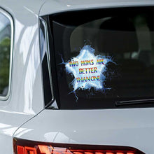 Load image into Gallery viewer, Personalized LGBT Support Decal Two Moms Are Better Than One