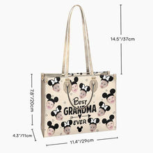 Load image into Gallery viewer, Personalized Leather Handbag Best Grandma Ever Custom Gift
