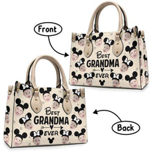 Load image into Gallery viewer, Personalized Leather Handbag Best Grandma Ever Custom Gift