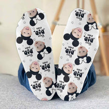 Load image into Gallery viewer, Personalized Best Dad Ever Mouse Socks Custom Photo Gift