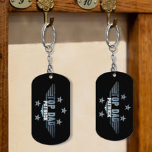 Load image into Gallery viewer, Personalized Stainless Steel Keychain for Dad Custom Gift