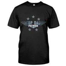 Load image into Gallery viewer, Personalized Top Dad T-shirt & Hoodie Gift with Custom Name