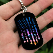 Load image into Gallery viewer, Personalized Independence Day Stainless Steel Keychain Gift